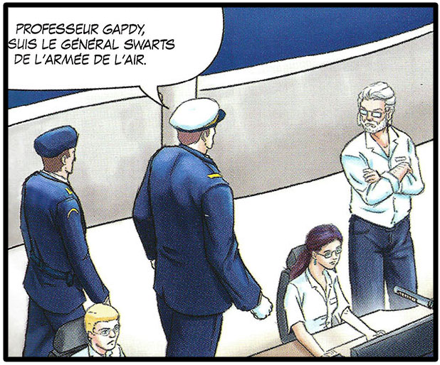 JC Gapdy dessiné dans le 3e album des Space Kittens