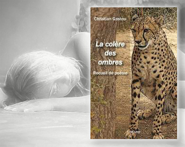 Livre de poésie La colère des ombres de C. Gastou