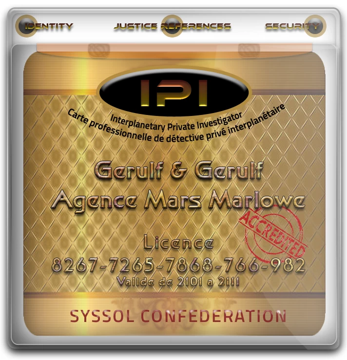 Plaque officielle de P.I. des Gerulf